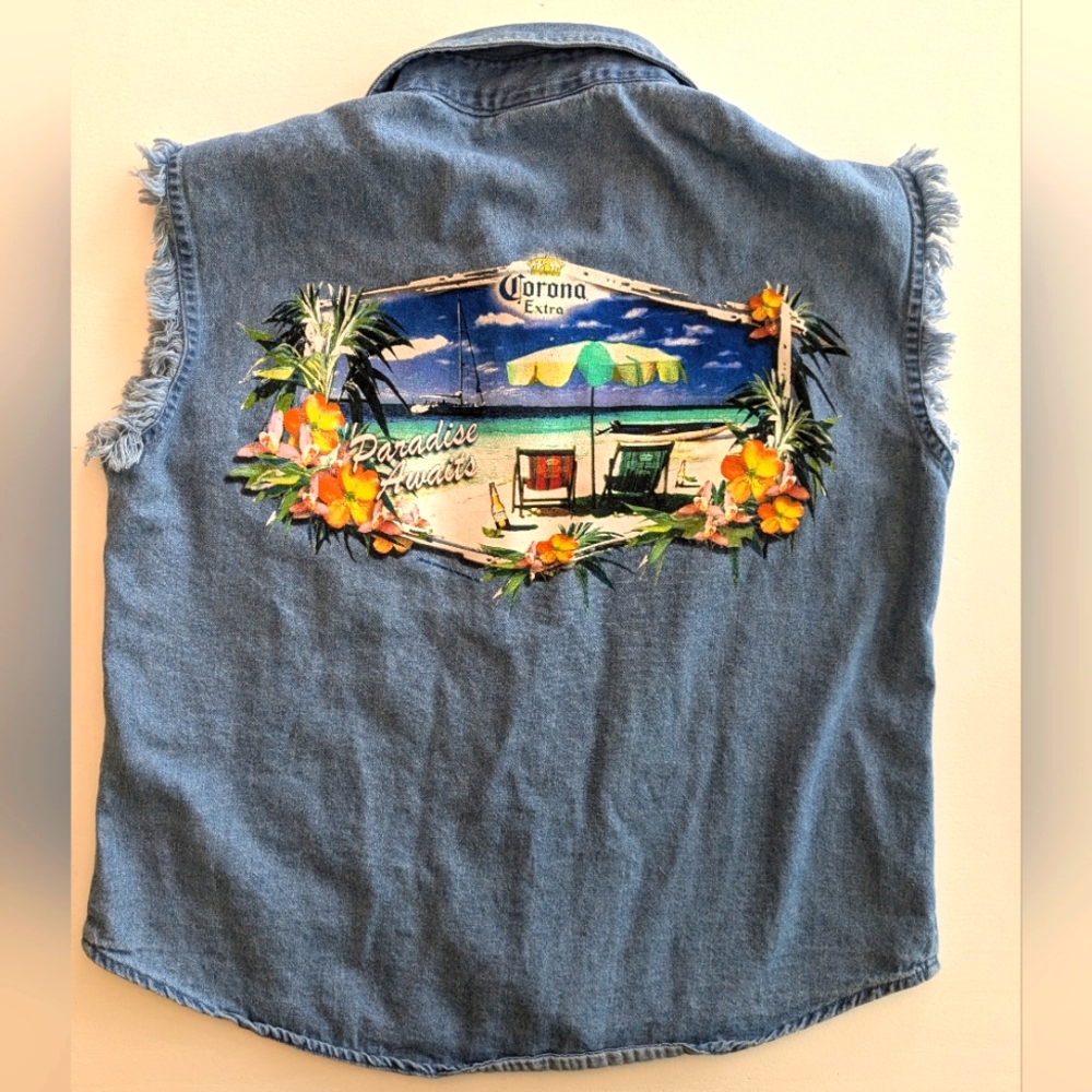 🍺 CORONA EXTRA 🍺 Denim Shirt